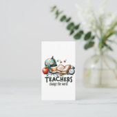 Teacher Gift | 先生は世界を変える エンクロージャーカード (スタンド正面)