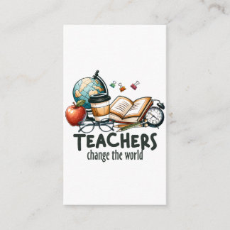 Teacher Gift | 先生は世界を変える エンクロージャーカード