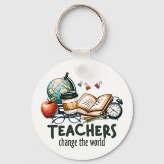 Teacher Gift | 先生は世界を変える キーホルダー