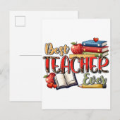 Teacher Gift | 最高の先生へ インビテーションポストカード (正面/裏面)