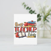 Teacher Gift | 最高の先生へ インビテーションポストカード (スタンド正面)