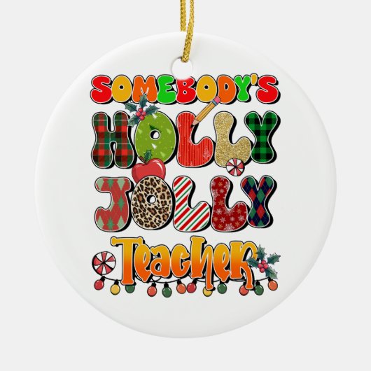 Teacher Gift | 最高の先生へ セラミックオーナメント (正面)
