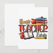 Teacher Gift | 最高の先生へ ノートカード (正面/裏面)