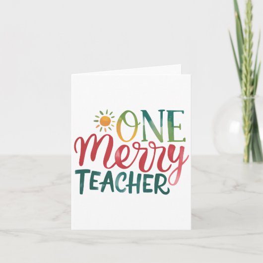 Teacher Gift | 楽しい先生 カード (正面)