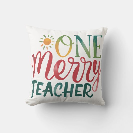 Teacher Gift | 楽しい先生 クッション (正面)