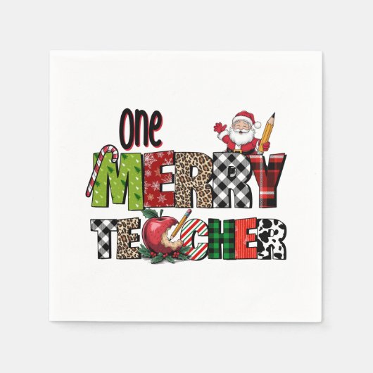 Teacher Gift | 楽しい先生 スタンダードカクテルナプキン (正面)