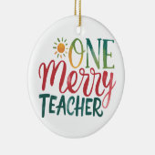 Teacher Gift | 楽しい先生 セラミックオーナメント (右)
