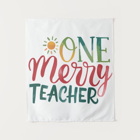 Teacher Gift | 楽しい先生 タペストリー (正面)