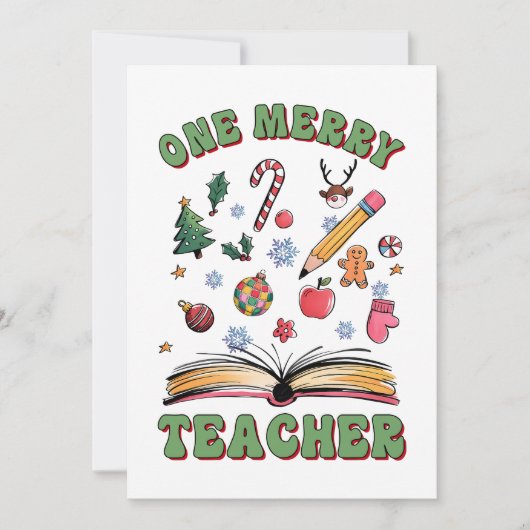 Teacher Gift | 楽しい先生 ノートカード (正面)