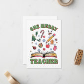 Teacher Gift | 楽しい先生 ノートカード (正面/裏面インサイチュ)