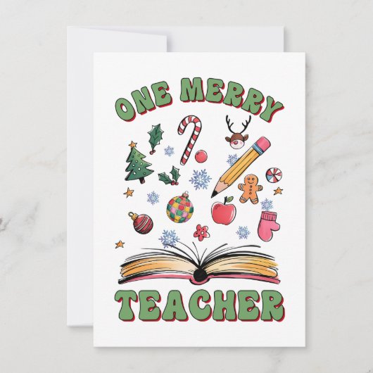 Teacher Gift | 楽しい先生 ノートカード (正面)