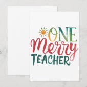 Teacher Gift | 楽しい先生 ノートカード (正面/裏面)