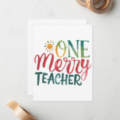 Teacher Gift | 楽しい先生 ノートカード (正面/裏面インサイチュ)
