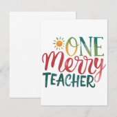 Teacher Gift | 楽しい先生 ノートカード (正面/裏面)