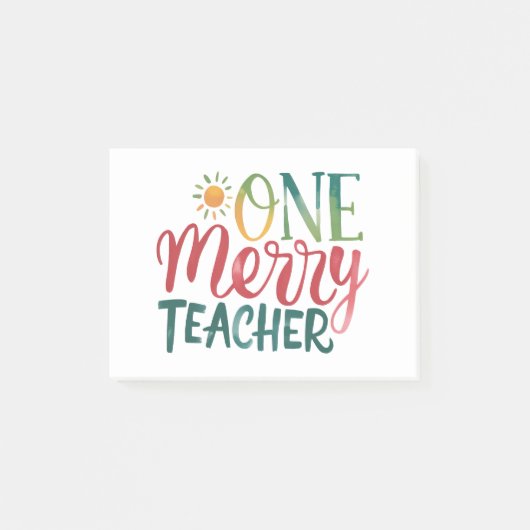 Teacher Gift | 楽しい先生 ポストイット (正面)