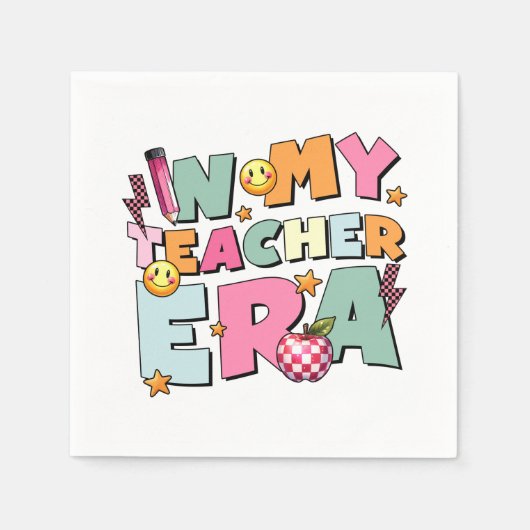 Teacher Gift | 私の教師時代 スタンダードカクテルナプキン (正面)
