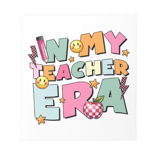 Teacher Gift | 私の教師時代 ノートパッド (正面)