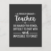 teacher Gift, A Truly Great Teacher ポストカード (正面)