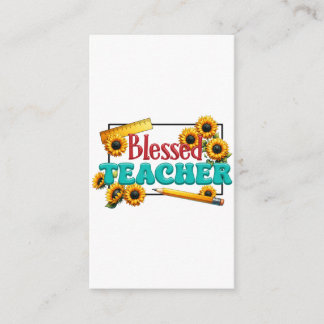 Teacher Gift | Blessed Teacher エンクロージャーカード