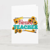 Teacher Gift | Blessed Teacher カード (正面)