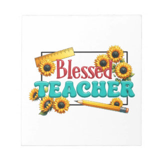 Teacher Gift | Blessed Teacher ノートパッド