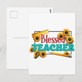 Teacher Gift | Blessed Teacher ポストカード (正面/裏面)