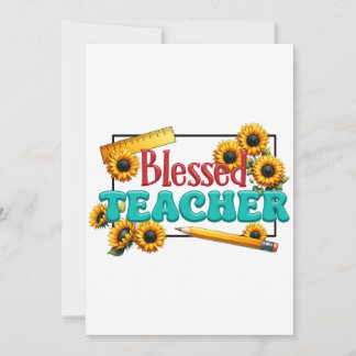 Teacher Gift | Blessed Teacher 招待状