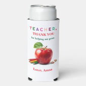 Teacher Gift – Can Cooler with Thank You Message スリム缶クーラー (Seltzer正面)