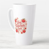 Teacher Gift Mug / Best Teacher Ever Appreciation  カフェラテマグ (左アングル)