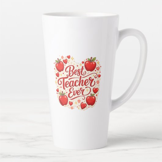 Teacher Gift Mug / Best Teacher Ever Appreciation  カフェラテマグ (右)
