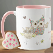 Teacher Gift Personalised Owl Mug マグカップ
