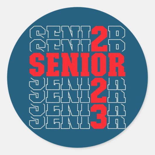 Teacher Graduation CLASS OF 2023  ラウンドシール (正面)