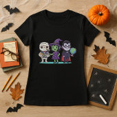 Teacher Halloween Cute Mummy, Witch & Vampire Tシャツ