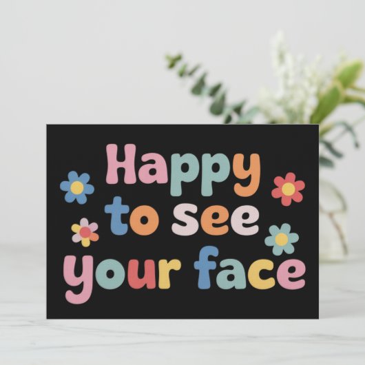 Teacher Happy to See Your Face Back To School 招待状 (スタンド正面)