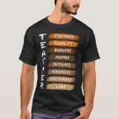 Teacher History Black History Africa Tシャツ (正面)