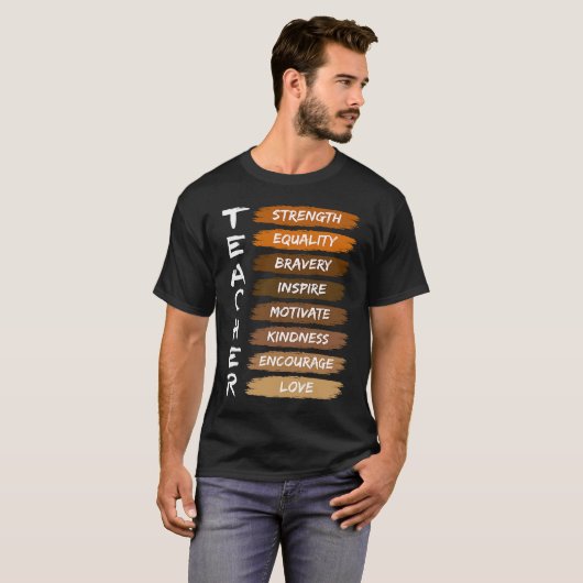 Teacher History Black History Africa Tシャツ (正面フル)