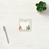 Teacher Holiday Christmas Sticky Notes ポストイット (オフィス)