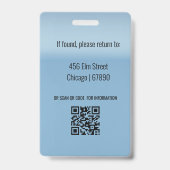 Teacher ID Card バッジ (裏面)