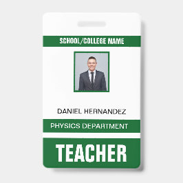 Teacher ID Card  バッジ