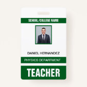 Teacher ID Card  バッジ (正面)