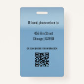 Teacher ID Card  バッジ (裏面)