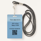 Teacher ID Card  バッジ (裏面ランヤード)