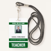 Teacher ID Card  バッジ (正面ランヤード)