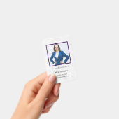 Teacher ID Card Name School Template Photo Badge  バッジ (手持ち)
