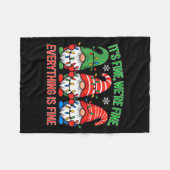 Teacher It's Fine We're Fine Everything Is Fine Gn フリースブランケット (正面(横))