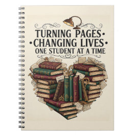 Teacher Journal Notebook | Turning Pages Heart ノートブック