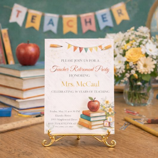 Teacher Legacy Honor Invitation 招待状