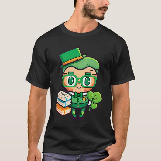 Teacher Leprechaun St Patricks Day Teacher Tシャツ (正面)