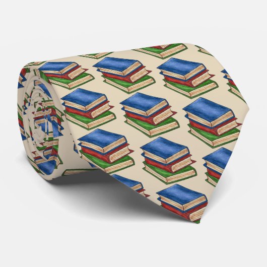 Teacher Librarian Reading Library Book School ネクタイ (ロール)