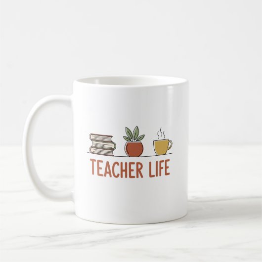 Teacher Life コーヒーマグカップ (左)